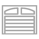 Garage door icon gray