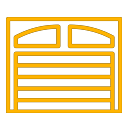 garage door icon yellow