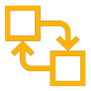 swap icon yellow